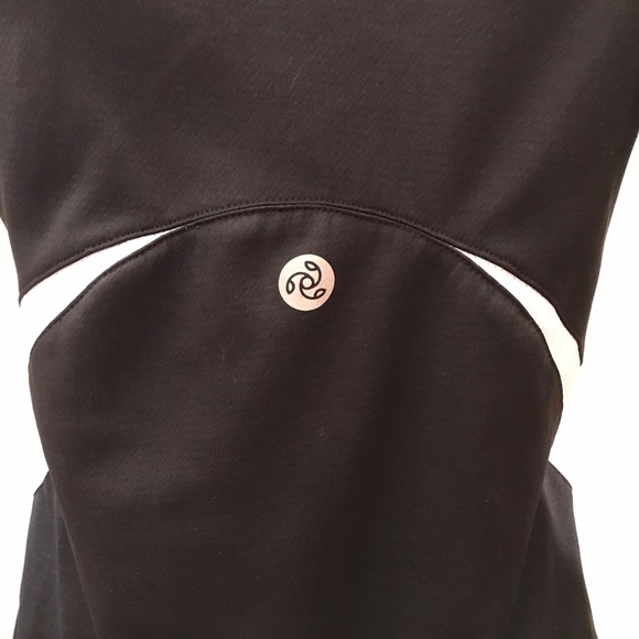 Jockey Athletic Pullover Quarter Zip Womens Size Small Black White Long Sleeve - Picture 11 of 14